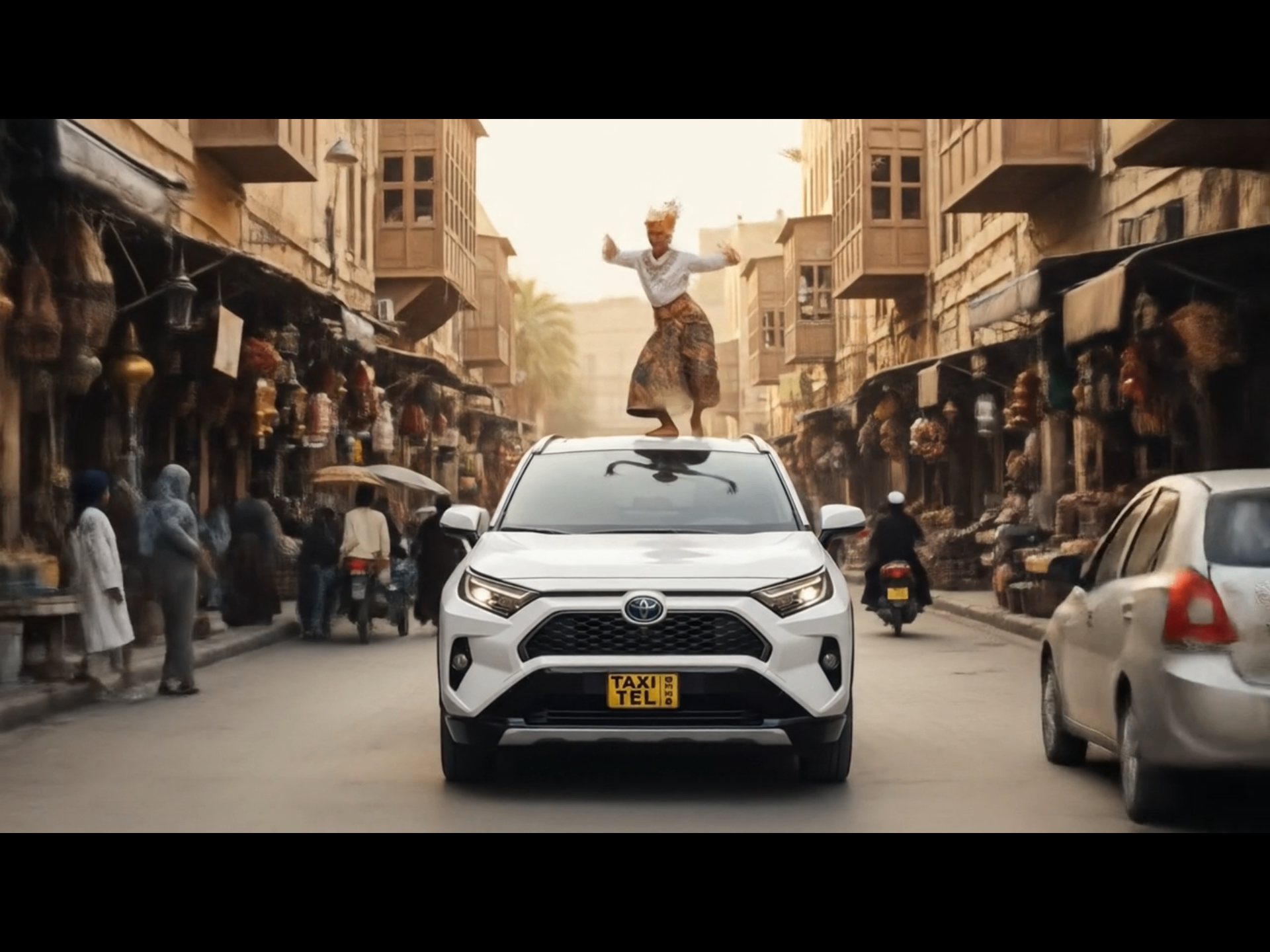 TaxiTel vehicle on a Syrian city street